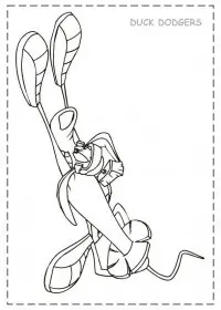 Fisă de colorat cu Duck dodgers de colorat p03