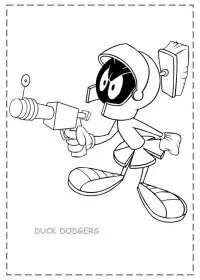 Fisă de colorat cu Duck dodgers de colorat p08
