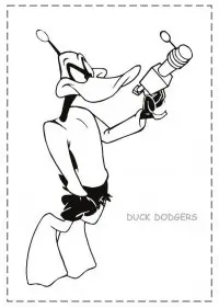Fisă de colorat cu Duck dodgers de colorat p10