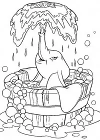 Fisă de colorat cu Dumbo de colorat p10