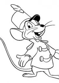 Fisă de colorat cu Dumbo de colorat p12