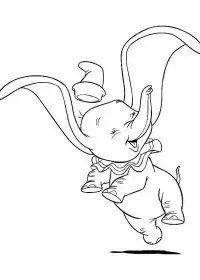 Fisă de colorat cu Dumbo de colorat p13