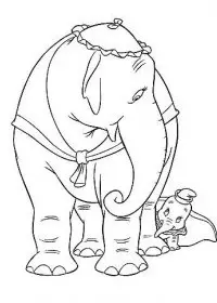 Fisă de colorat cu Dumbo de colorat p14