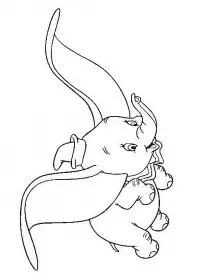 Fisă de colorat cu Dumbo de colorat p15