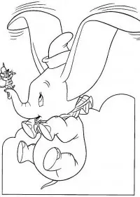 Fisă de colorat cu Dumbo de colorat p18
