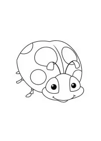 Fișă cu buburuza de colorat p16
