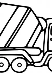 Fisă de colorat cu Masini de colorat p13