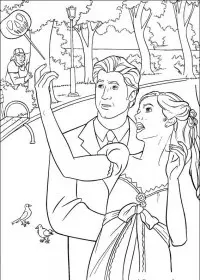 Fisă de colorat cu Enchanted de colorat p05