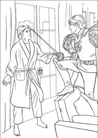 Fisă de colorat cu Enchanted de colorat p07