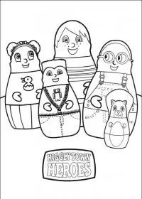 Eroii Orasului Higgly de colorat