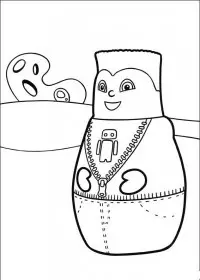 Fisă de colorat cu Eroii orasului higgly de colorat p04