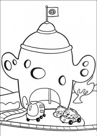 Fisă de colorat cu Eroii orasului higgly de colorat p08