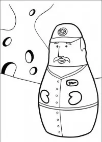 Fisă de colorat cu Eroii orasului higgly de colorat p09