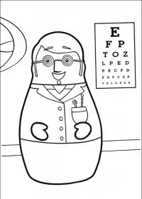 Fisă de colorat cu Eroii orasului higgly de colorat p18