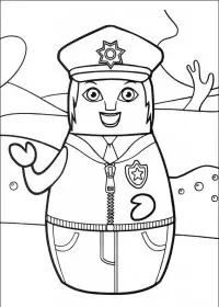 Fisă de colorat cu Eroii orasului higgly de colorat p19