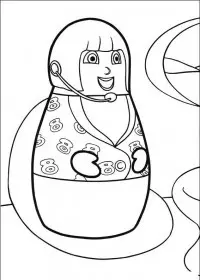 Fisă de colorat cu Eroii orasului higgly de colorat p21