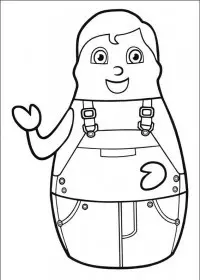 Fisă de colorat cu Eroii orasului higgly de colorat p22