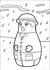 Fisă de colorat cu Eroii orasului higgly de colorat p26