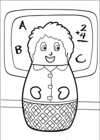 Fisă de colorat cu Eroii orasului higgly de colorat p27