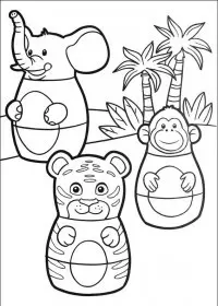 Fisă de colorat cu Eroii orasului higgly de colorat p29