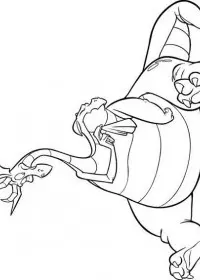 Fisă de colorat cu Excalibur de colorat p03