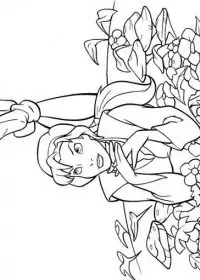 Fisă de colorat cu Excalibur de colorat p06