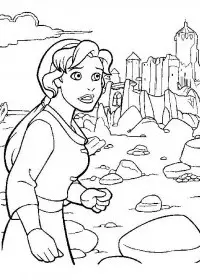 Fisă de colorat cu Excalibur de colorat p12