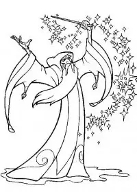 Fisă de colorat cu Excalibur de colorat p31