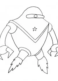 Fisă de colorat cu Extraterestrii de colorat p11