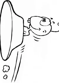 Fisă de colorat cu Extraterestrii de colorat p12