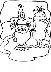 Fisă de colorat cu Extraterestrii de colorat p16