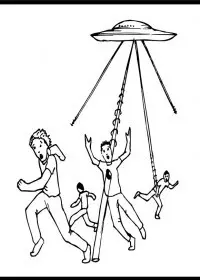 Fisă de colorat cu Extraterestrii de colorat p30