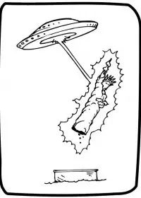 Fisă de colorat cu Extraterestrii de colorat p45