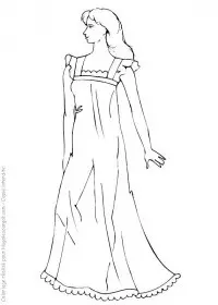 Fisă de colorat cu Fashion de colorat p07