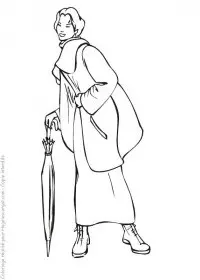 Fisă de colorat cu Fashion de colorat p11