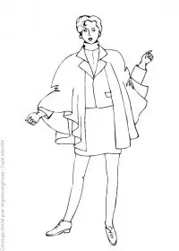 Fisă de colorat cu Fashion de colorat p14