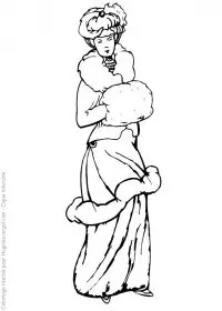 Fisă de colorat cu Fashion de colorat p15