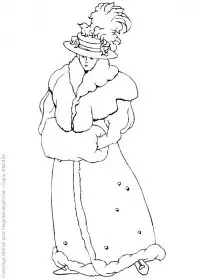 Fisă de colorat cu Fashion de colorat p16