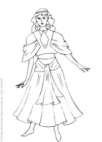 Fisă de colorat cu Fashion de colorat p18