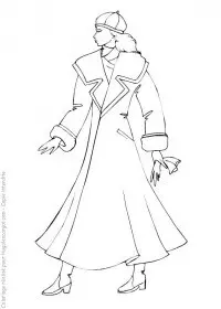 Fisă de colorat cu Fashion de colorat p20