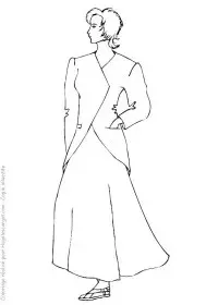 Fisă de colorat cu Fashion de colorat p36