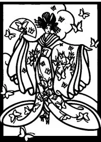 Fisă de colorat cu Fashion de colorat p46