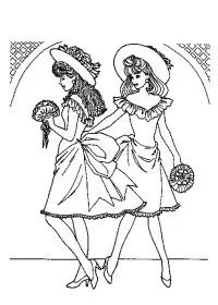 Fisă de colorat cu Fashion de colorat p48