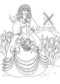 Fisă de colorat cu Fashion de colorat p56