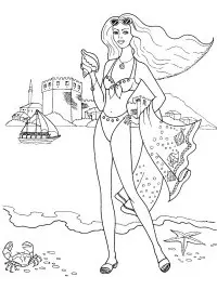 Fisă de colorat cu Fashion de colorat p57