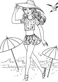 Fisă de colorat cu Fashion de colorat p58