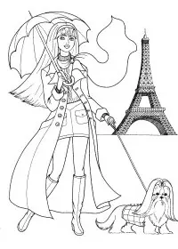 Fisă de colorat cu Fashion de colorat p59