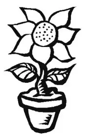 Fisă de colorat cu Flori de colorat p75