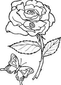 Fisă de colorat cu Flori de colorat p83