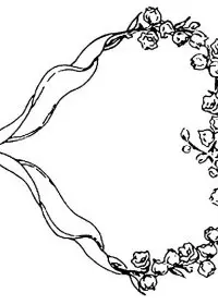 Fisă de colorat cu Flori lacramioare de colorat p13